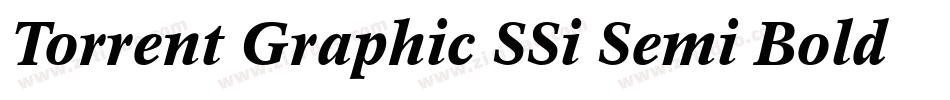 Torrent Graphic SSi Semi Bold Italic字体转换